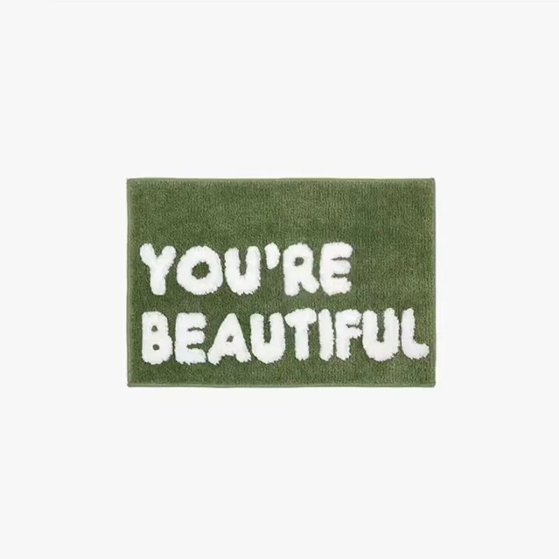 You're Beautiful Décor Rug and Matt