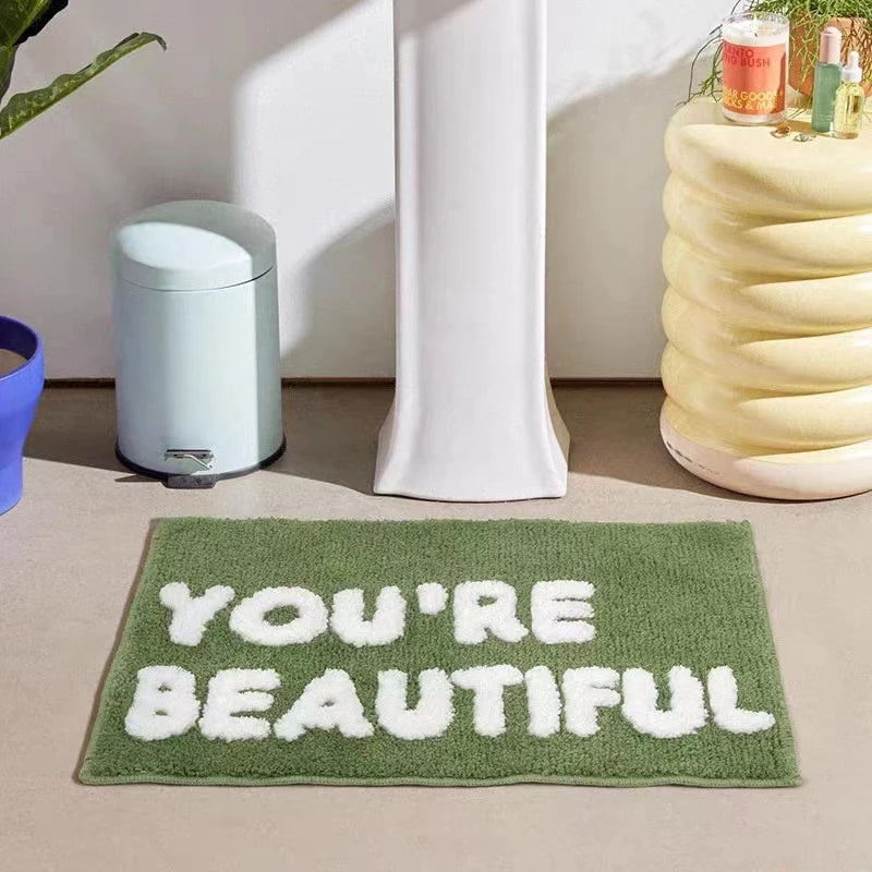 You're Beautiful Décor Rug and Matt
