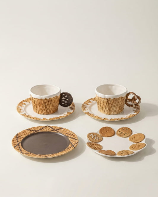 Biscuit Style Mugs and Saucers
